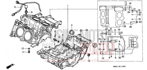 CARTER MOTEUR VFR800FIX de 1999